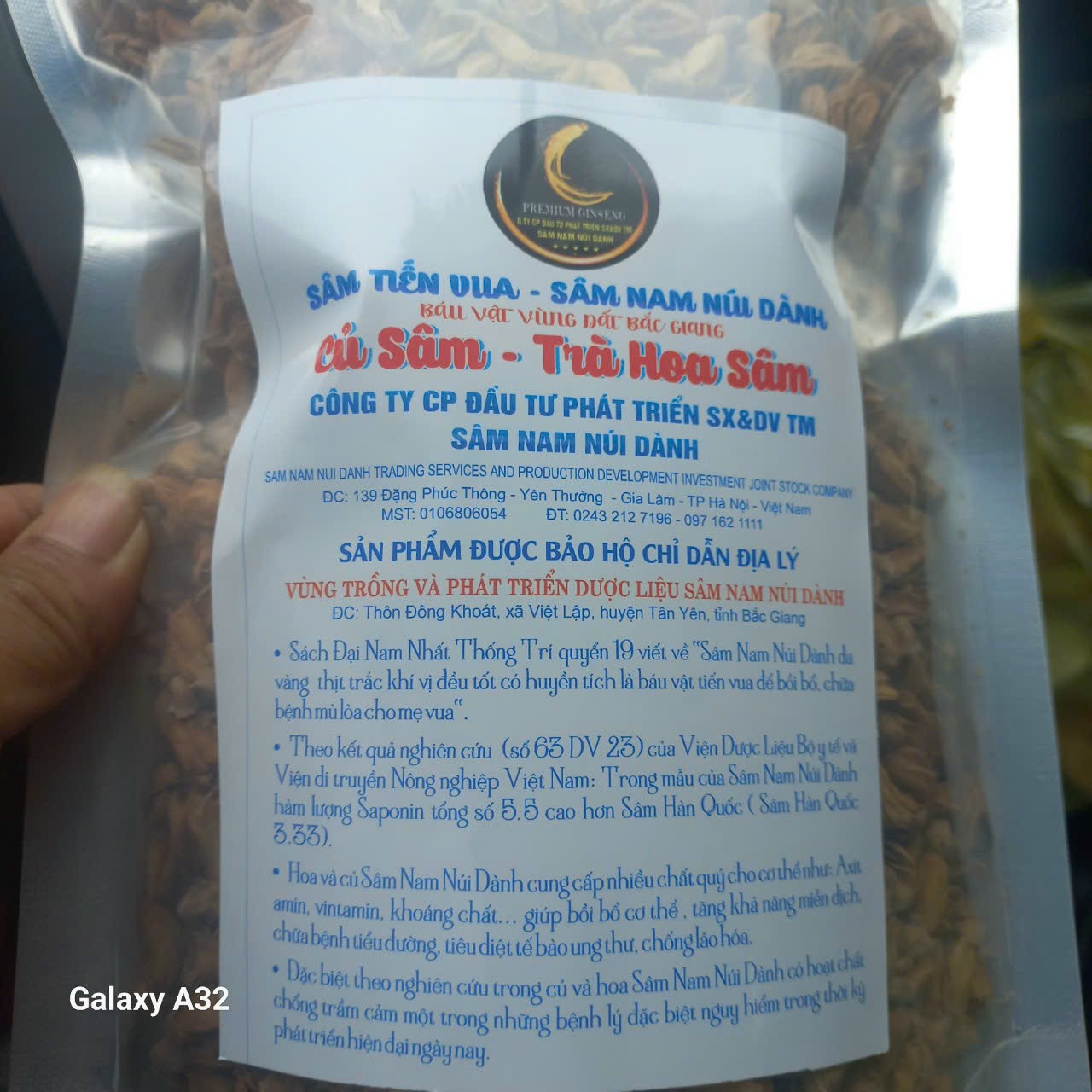 Sâm Nam Núi Dành- Đặc sản quý vùng đất Bắc Giang